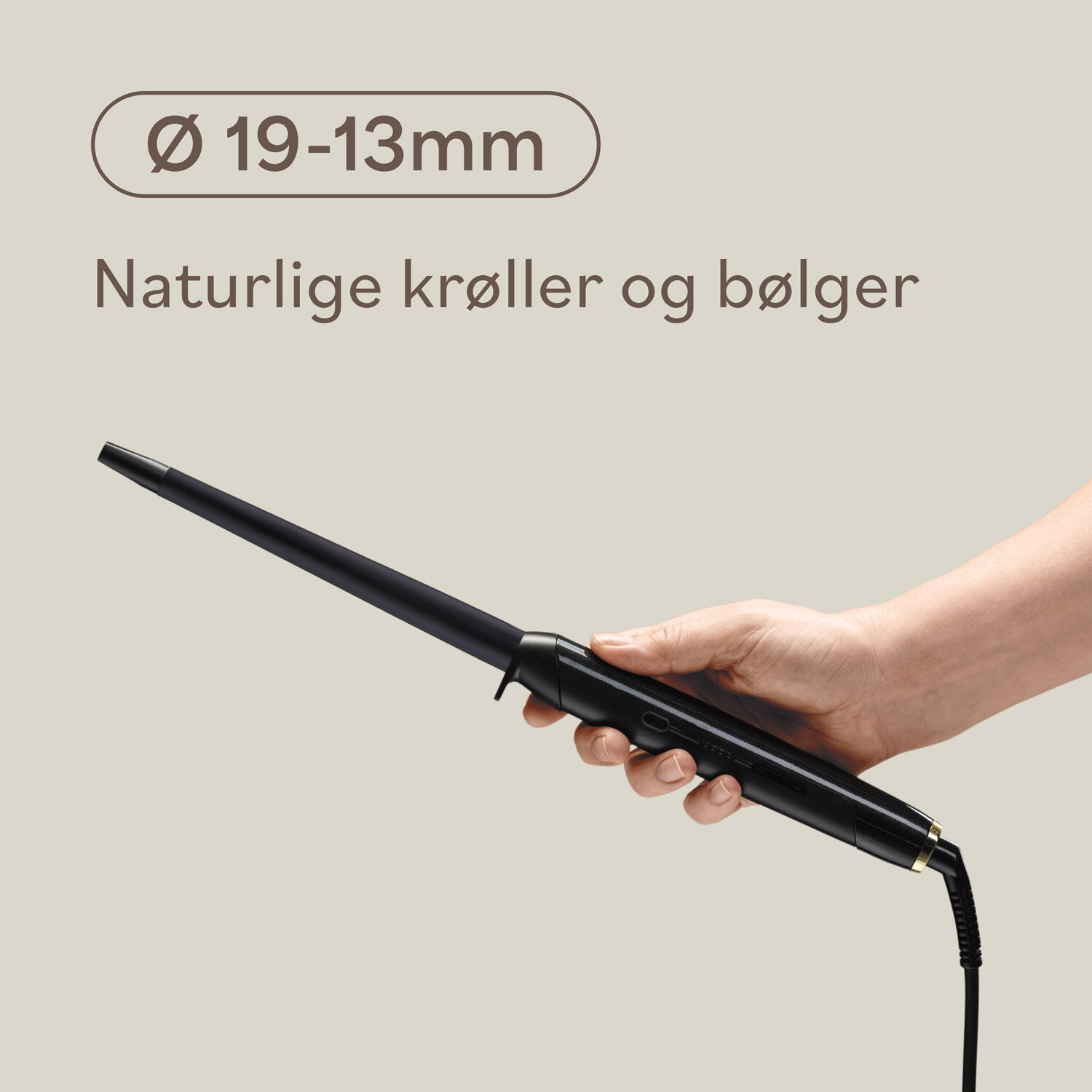 Curling Tong - &Oslash; 19-13mm